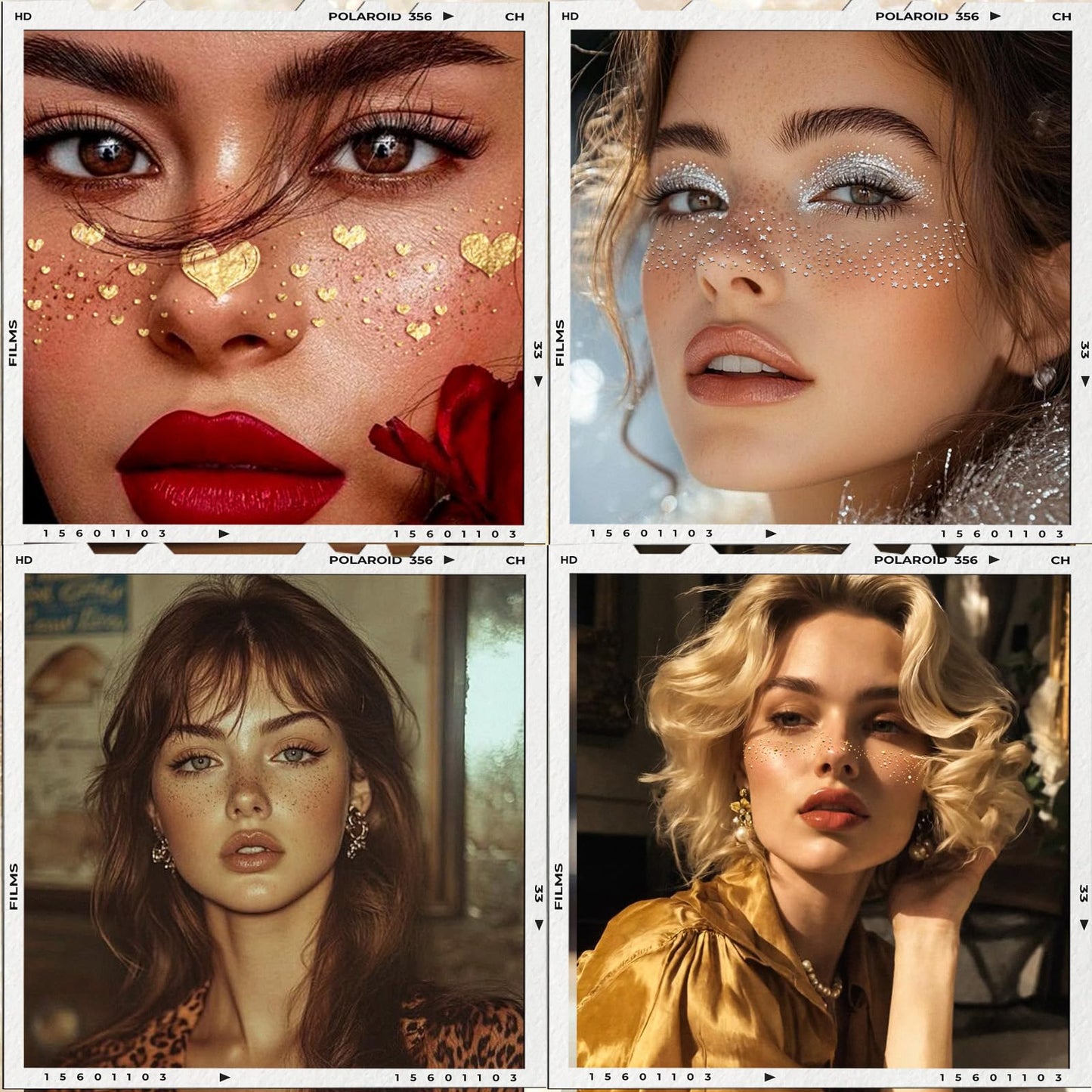 Wodelanle Glitter Freckles Face Tattoo, 24 Count Silver Face Glitter Speckles Makeup Patches, Glow Up Makeup Patches, Cute Glitter Freckles Makeup Beauty & Personal Care Wodelanle