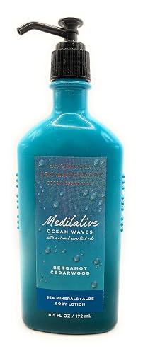 Bath & Body Works Aromatherapy Meditative Ocean Waves - Bergamot Cedarwood Sea Minerals + Aloe Body Lotion, 6.5 Ounce Beauty & Personal Care Bath & Body Works