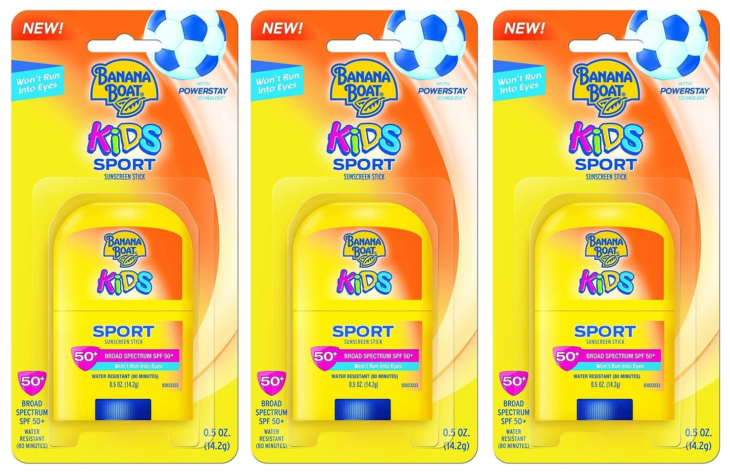 Banana Boat Spf#50+ Kids Sport Stick 0.5 Ounce (14ml) (3 Pack) Beauty & Personal Care Banana Boat