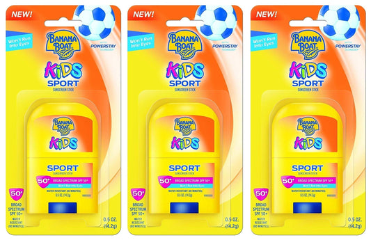 Banana Boat Spf#50+ Kids Sport Stick 0.5 Ounce (14ml) (3 Pack) Beauty & Personal Care Banana Boat