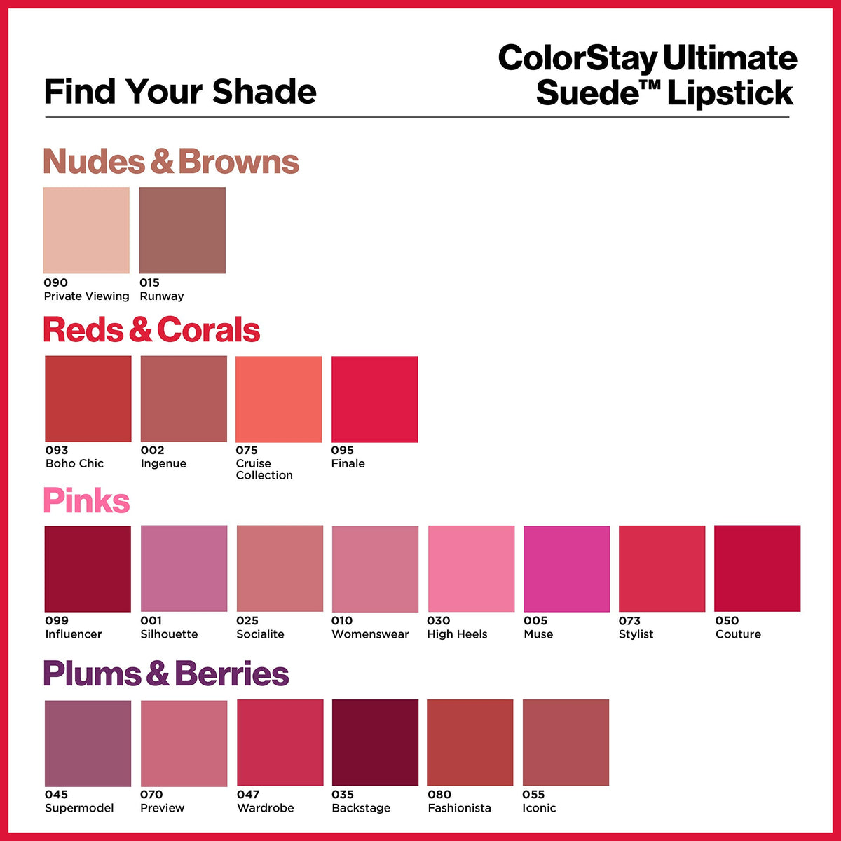 REVLON Lipstick, ColorStay Ultimate Suede Lipstick, High Impact Lip color with Moisturizing Creamy Formula, Infused with Vitamin E, 015 Runway, 0.09 Beauty & Personal Care REVLON