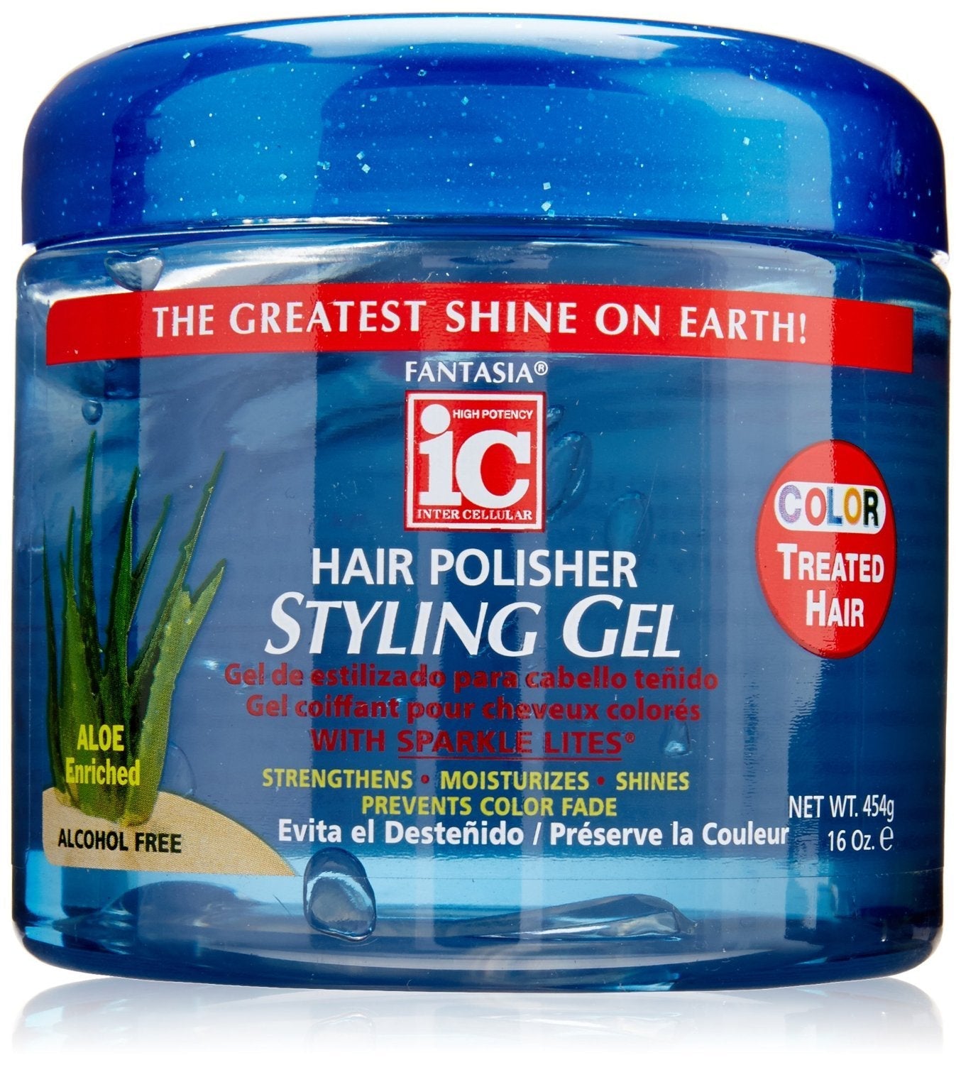 Fantasia Gel 16 Ounce Color Treated Hair (Blue) (473ml) (2 Pack) Beauty & Personal Care Fantasia
