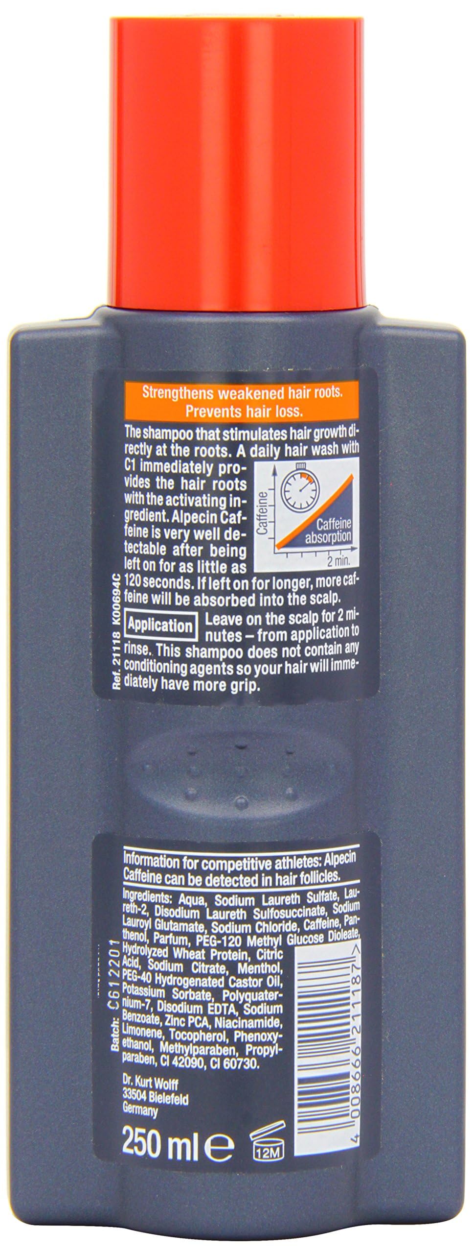 Alpecin Caffeine Shampoo 250 Ml