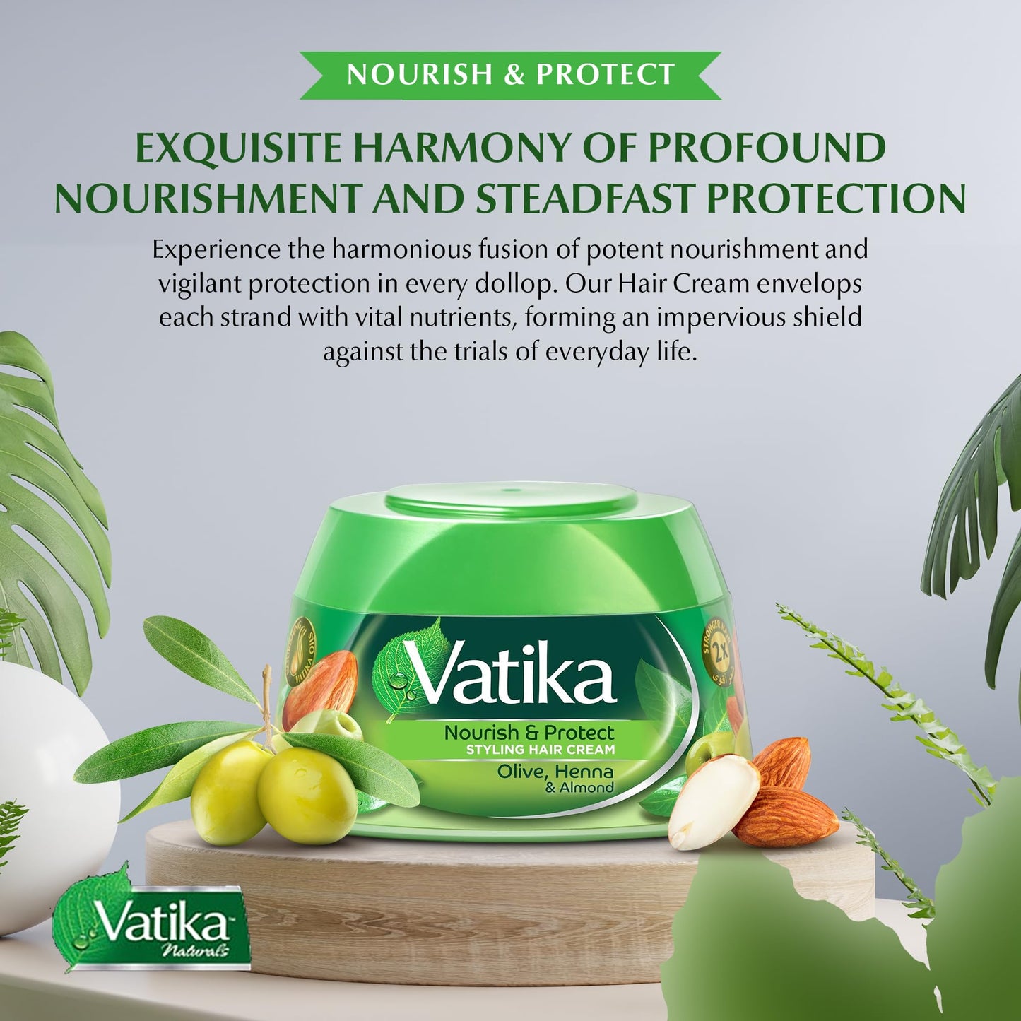 Dabur Vatika Naturals Styling Hair Cream - Henna, 4.7-Fluid Ounce Beauty & Personal Care Vatika Naturals