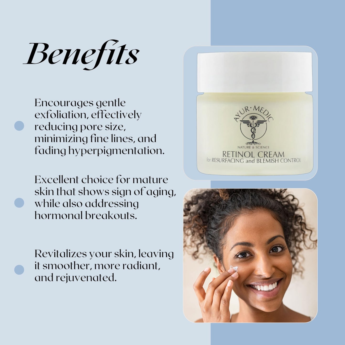 Ayur-Medic Retinol Cream for Wrinkle and Blemish Control Beauty & Personal Care AYUR MEDIC NATURE & SCIENCE