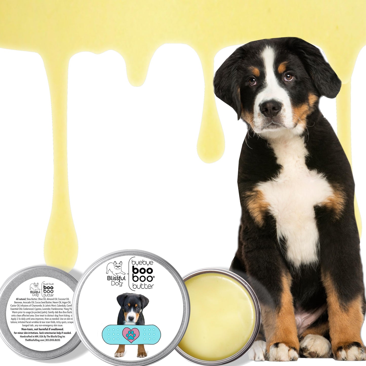 The Blissful Dog Greater Swiss Mountain Dog Boo Boo Butter, 4-Ounce Beauty and Personal Care The Blissful Dog