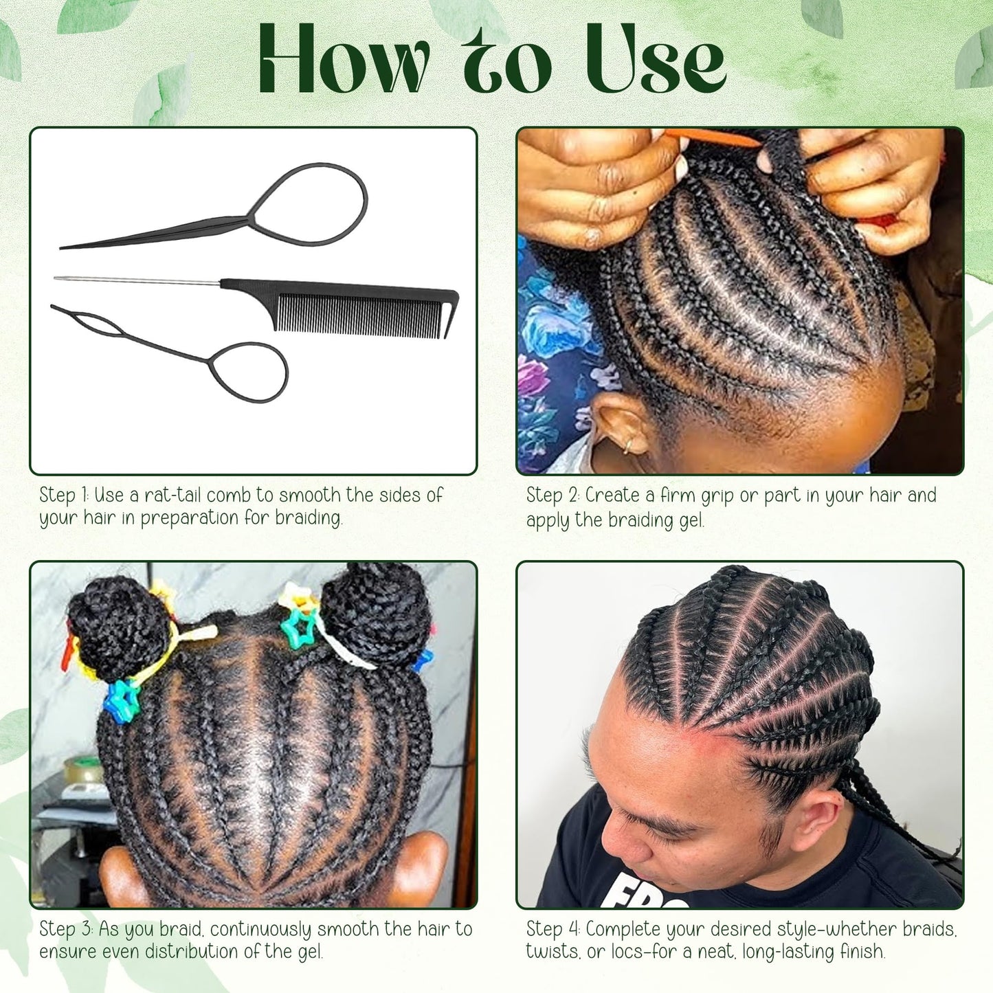 KAGA Pure O Natural Neatbraid Beauty Professional Conditioning Shining Gel 64oz / 4LB (64 Ounce) Beauty & Personal Care KAGA