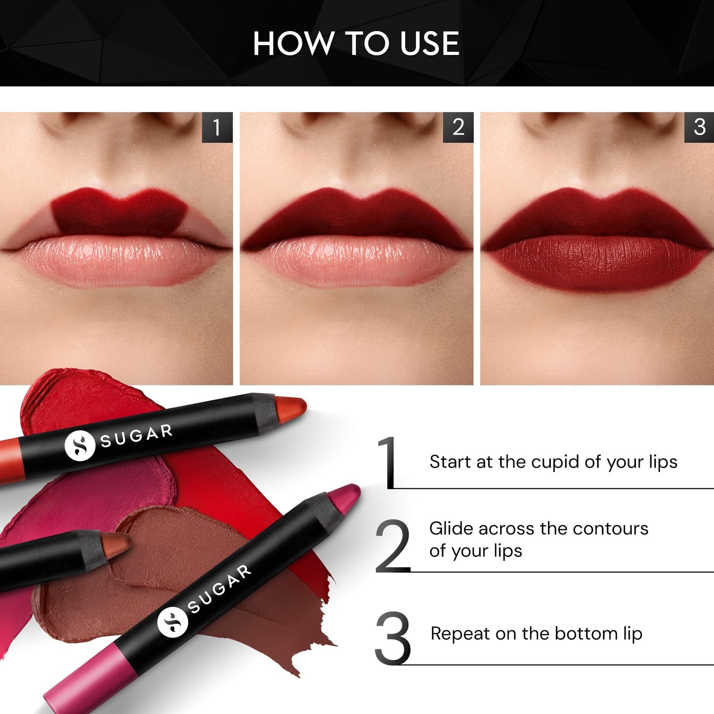 SUGAR Cosmetics Matte as Hell Crayon Lipsticks for Women Lasts Up To 8+ Hours Lip Crayon with Sharpener 2.8gm - 1 count (Pack of 1) 07 Viola Beauty & Personal Care SUGAR Cosmetics