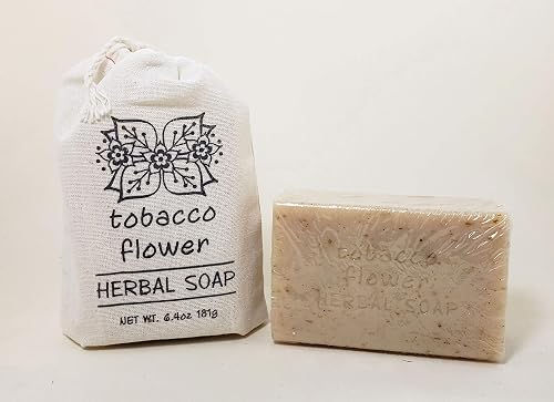 Greenwich Bay Trading Company Herbal Collection - 6.4oz Soap in Cloth Sack - Tobacco Flower Beauty & Personal Care LOOGBH