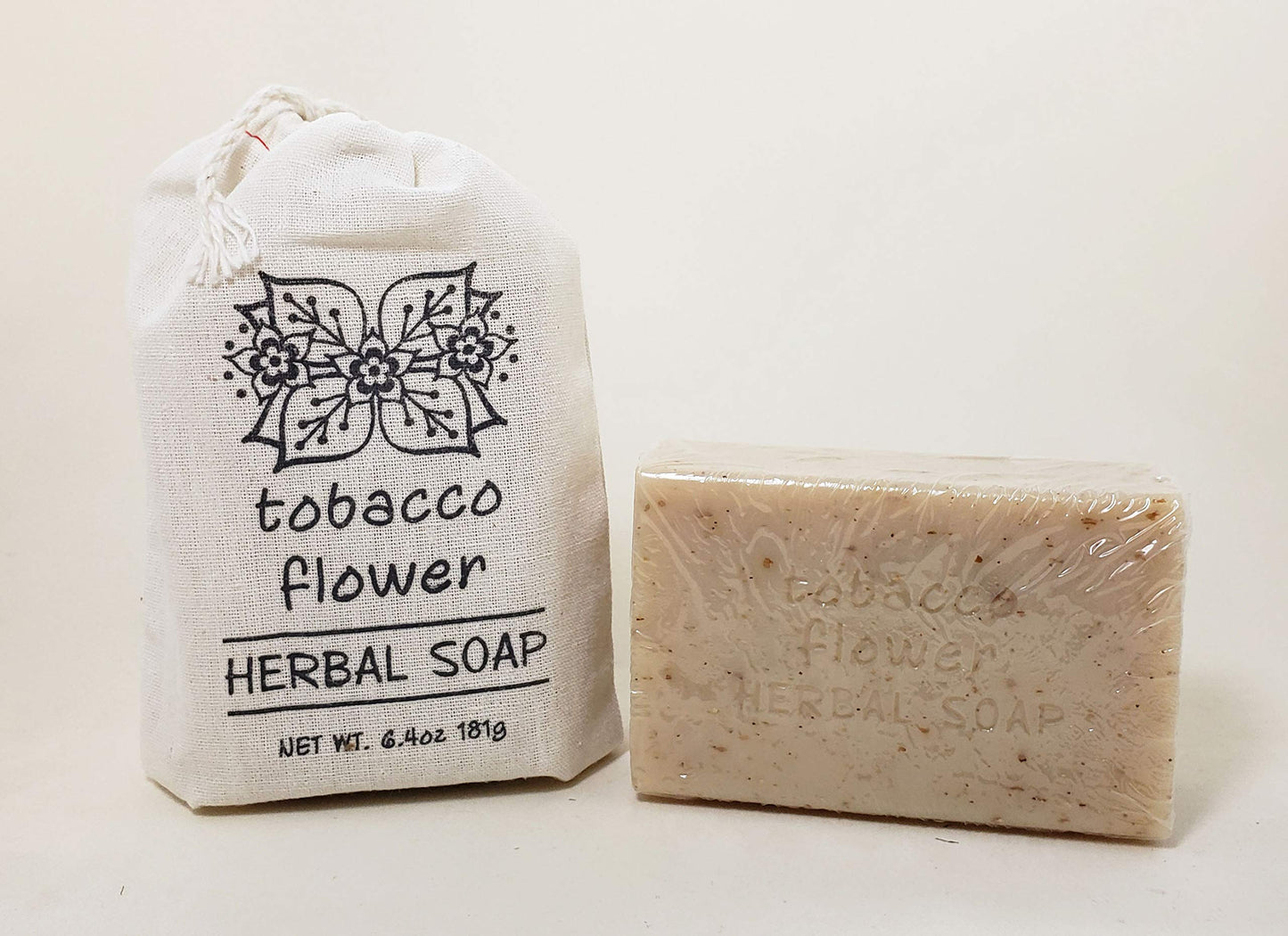 Greenwich Bay Trading Company Herbal Collection - 6.4oz Soap in Cloth Sack - Tobacco Flower Beauty & Personal Care LOOGBH