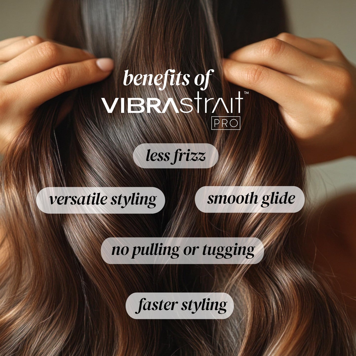 Vibrastrait Pro Vibrating Ceramic Tourmaline Ionic Flat Iron, 1-inch - Fast, Frizz-Free Ceramic Hair Straightener with Easy, Gentle Glide for Waves Beauty & Personal Care VIBRAstrait