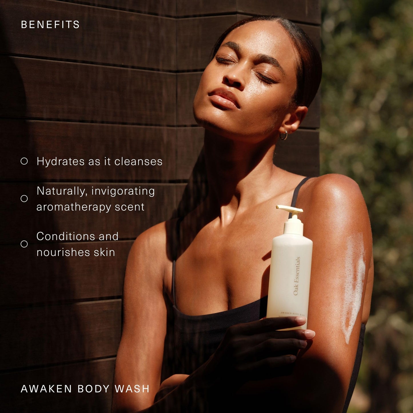 Oak Essentials Awaken Body Wash, Luxury Hydrating Shower Gel with Lavender Oil, Cedarwood Oil and Rice Bran Extract, Gentle Cleanser for Women, Ideal Beauty & Personal Care Oak Essentials
