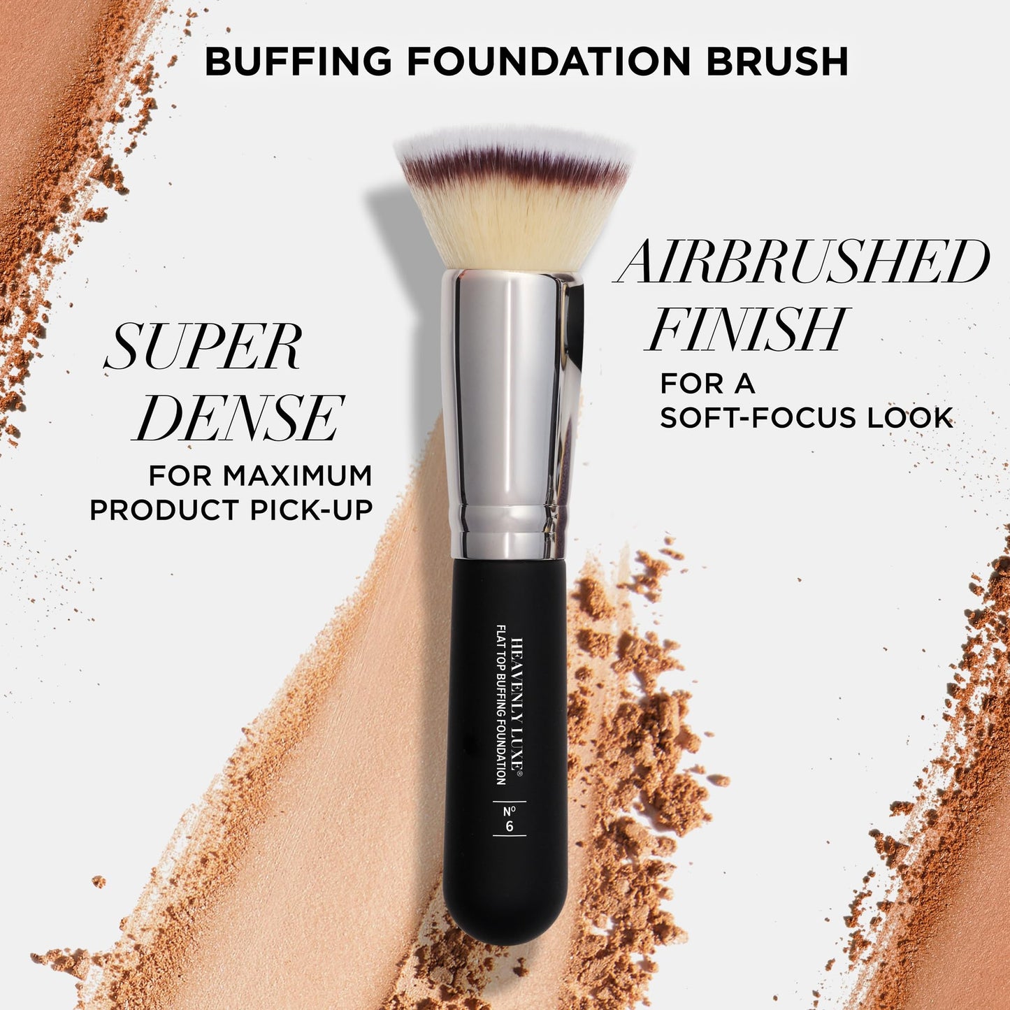 IT Cosmetics Heavenly Luxe Flat Top Buffing Foundation Brush #6 - Foundation Brush for Liquid Makeup & Foundation Powder - Makeup Brush Beauty & Personal Care IT Cosmetics