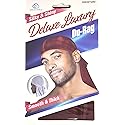 Dream Deluxe Du-Rag Glitter Red Smooth & Thick, Stretchable, Wrinkle Free, 100% Polyester Beauty & Personal Care Dream