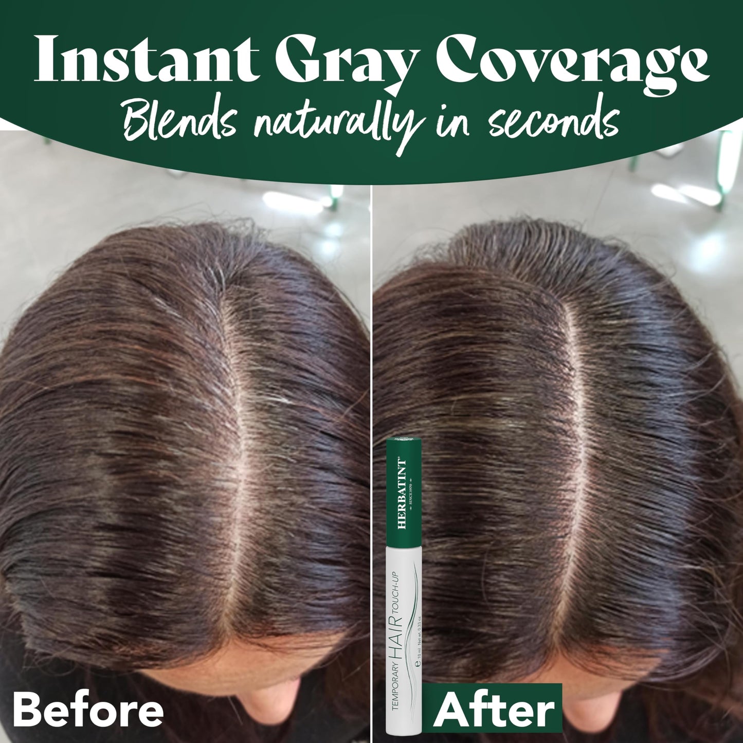 Herbatint Temporary Hair Touch-Up - Instantly Mask Grey Roots Between Coloring with Easy To Apply Precision Brush Kit - Natural-Looking Concealer Beauty & Personal Care Herbatint