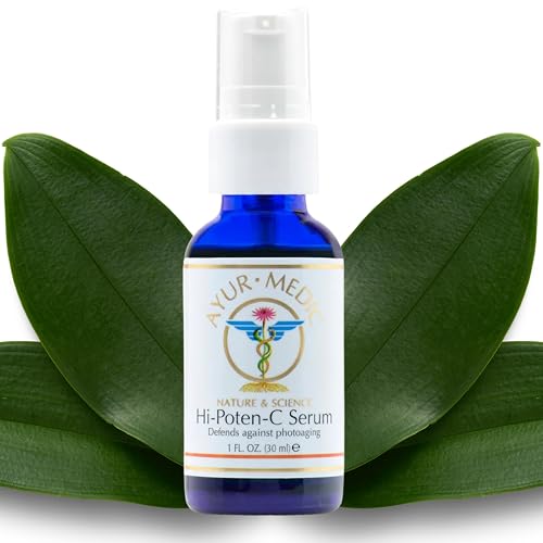 Ayur Medic Hi-Poten-C Serum Vitamin C Serum for Face, With Stable Vitamin C (Tertrahexyldecyl Ascorbate), Neossance Squalane, Vitamin E. For Dark Beauty & Personal Care AYUR MEDIC NATURE & SCIENCE