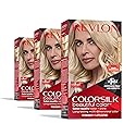 Revlon Colorsilk Beautiful Color Permanent Hair Color, (OLD VERSION) 03 Ultra Light Sun Blonde (Pack of 3) Beauty & Personal Care REVLON
