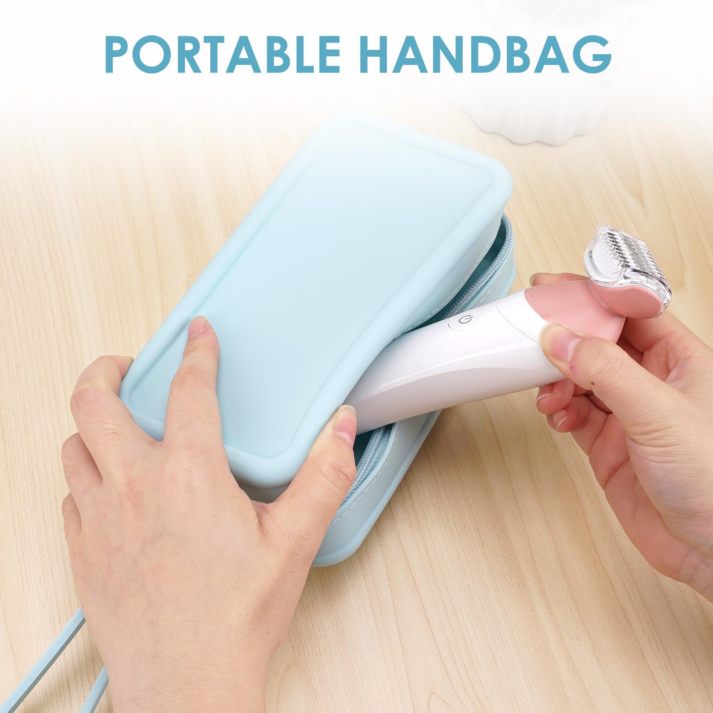 Linkidea Women's Travel Electric Shaver Pouch, Compatible with Philips BRL170/00, HP6306/50, BRE700/04, Virelle ZCB166, BYART TC-029B, Portable Bikini Beauty and Personal Care Linkidea
