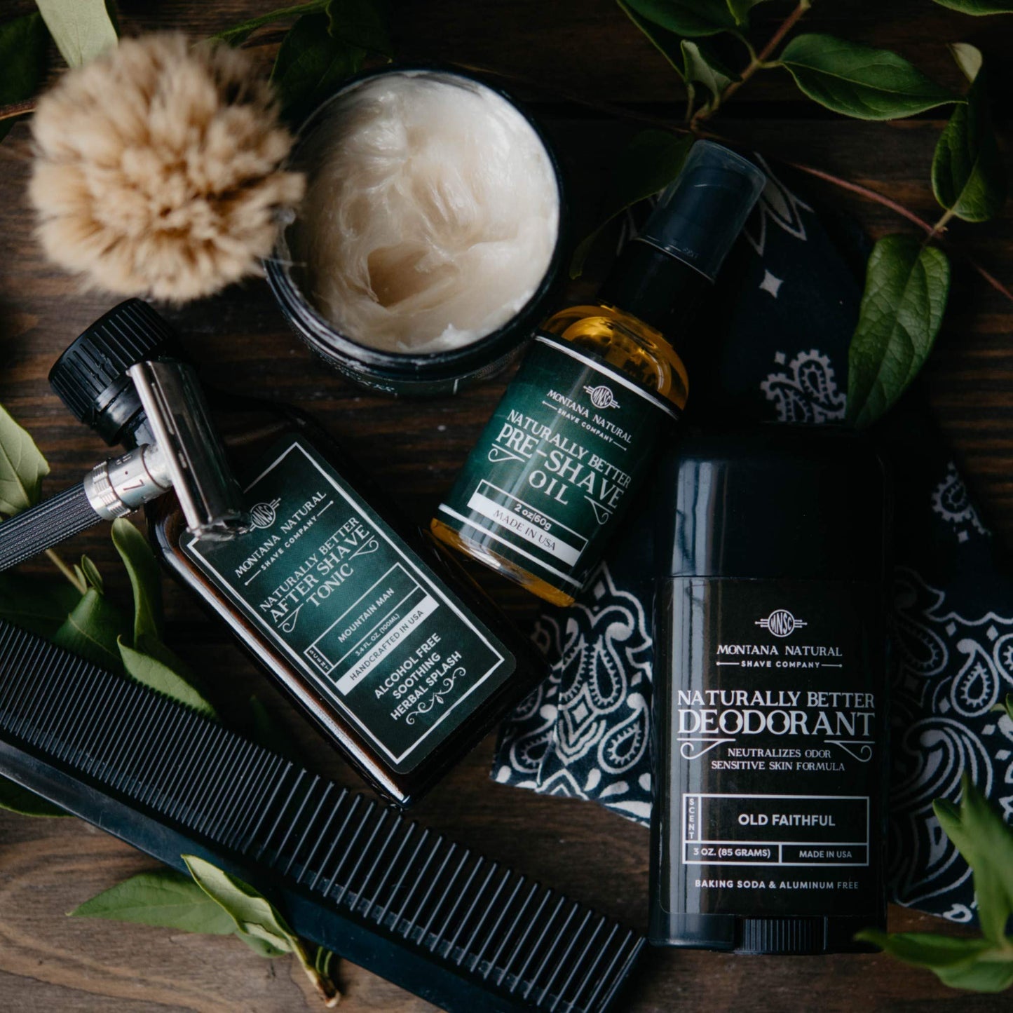 MNSC Unscented Naturally Better Shave Cream - Smooth Shave, Hypoallergenic Sensitive Skin Formula, Softer Skin, Prevents Razor Burn, Handcrafted… Beauty & Personal Care Montana Natural Shave Company