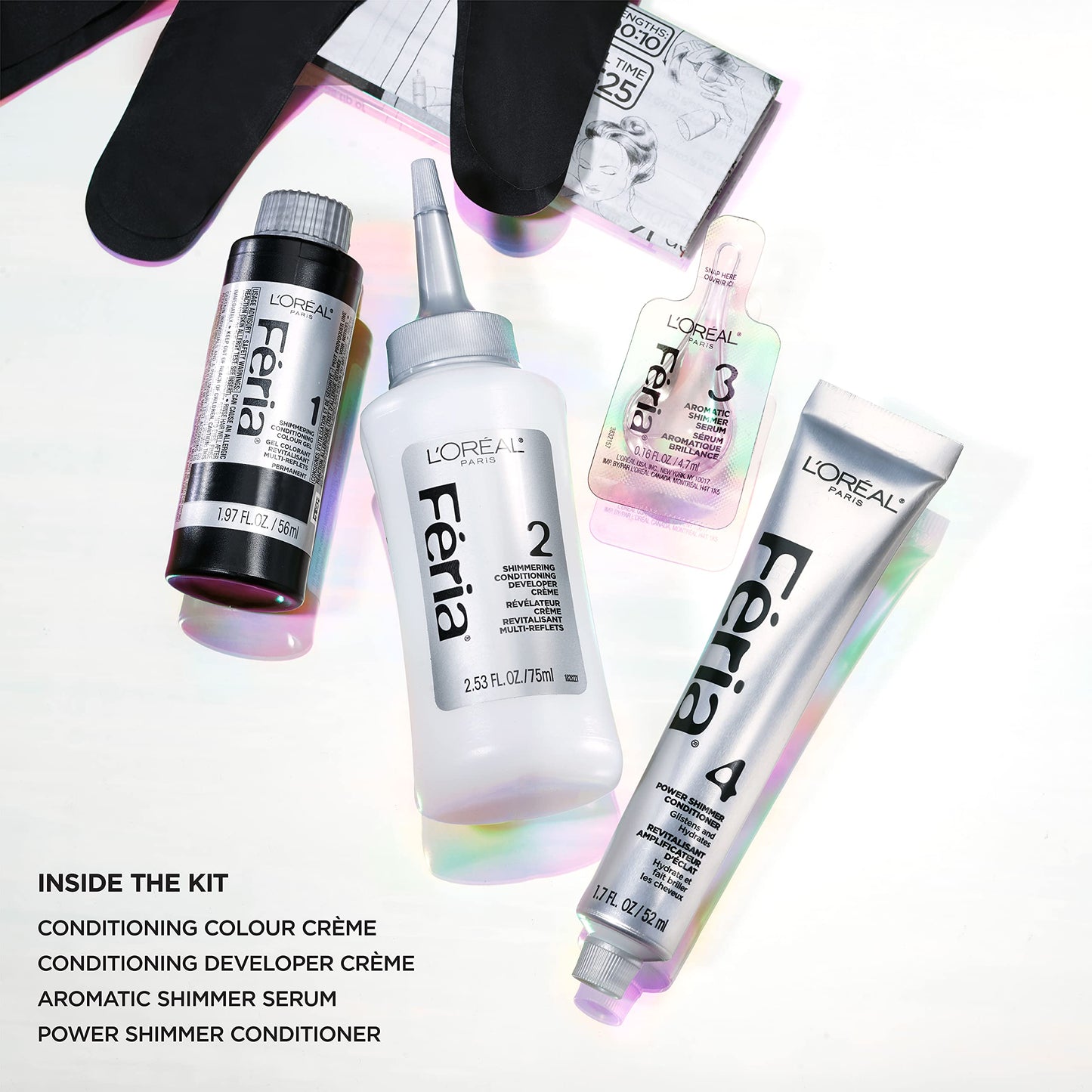 L'Oreal Paris Feria Midnight Bold Multi-Faceted Permanent One-Step Hair Color Kit, No Bleach Required, Twilight Haze Beauty & Personal Care L'Oreal Paris