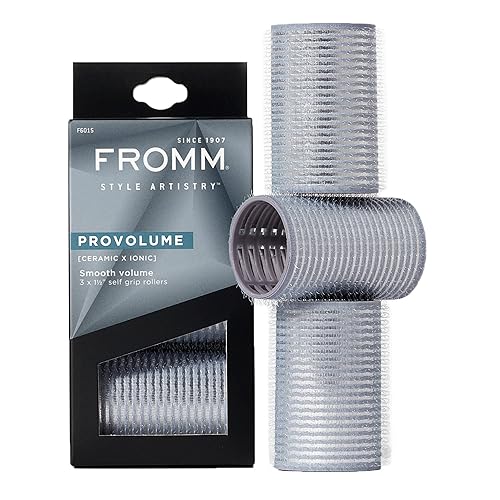 Fromm ProVolume 1.5" Self-Grip Ceramic Ionic Thermal Hair Rollers, 3 Count Salon Quality Hair Curlers for Short, Medium and Long Hair Beauty & Personal Care Fromm