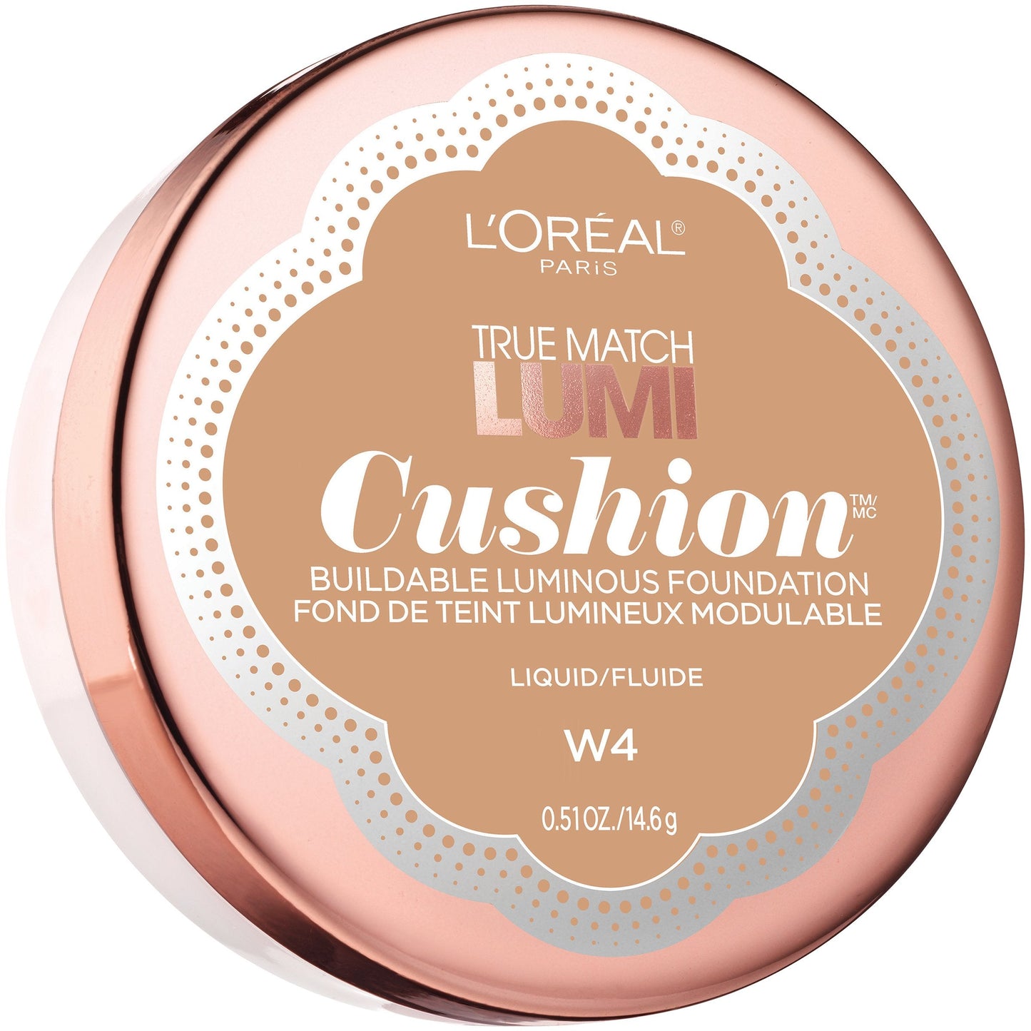 L'Oréal Paris True Match Lumi Cushion Foundation, W4 Natural Beige, 0.51 oz. Beauty & Personal Care L'Oreal Paris