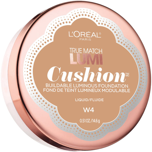 L'Oréal Paris True Match Lumi Cushion Foundation, W4 Natural Beige, 0.51 oz. Beauty & Personal Care L'Oreal Paris