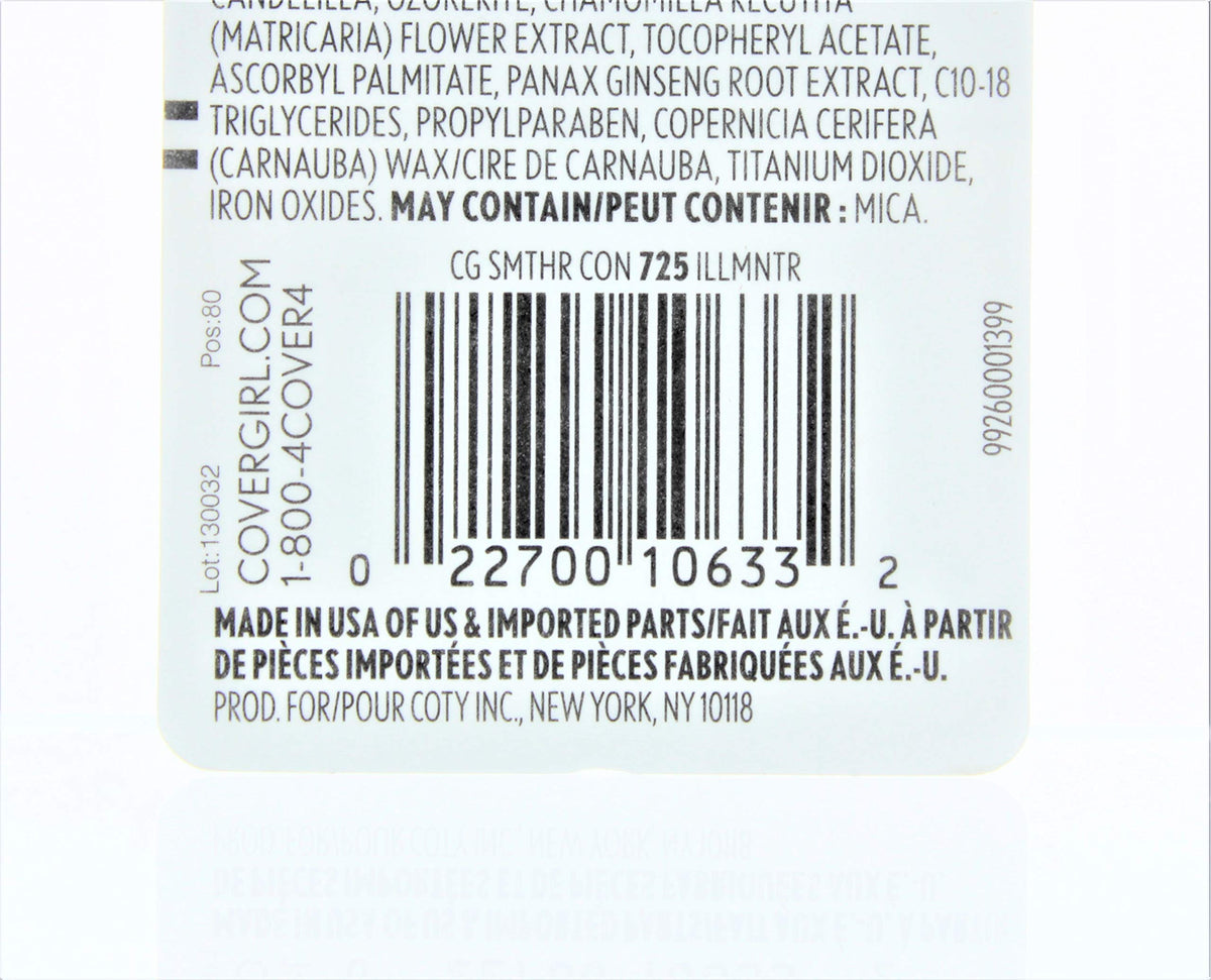 CoverGirl Smoothers Concealer, Illuminator [725] 0.14 oz (Pack of 3)