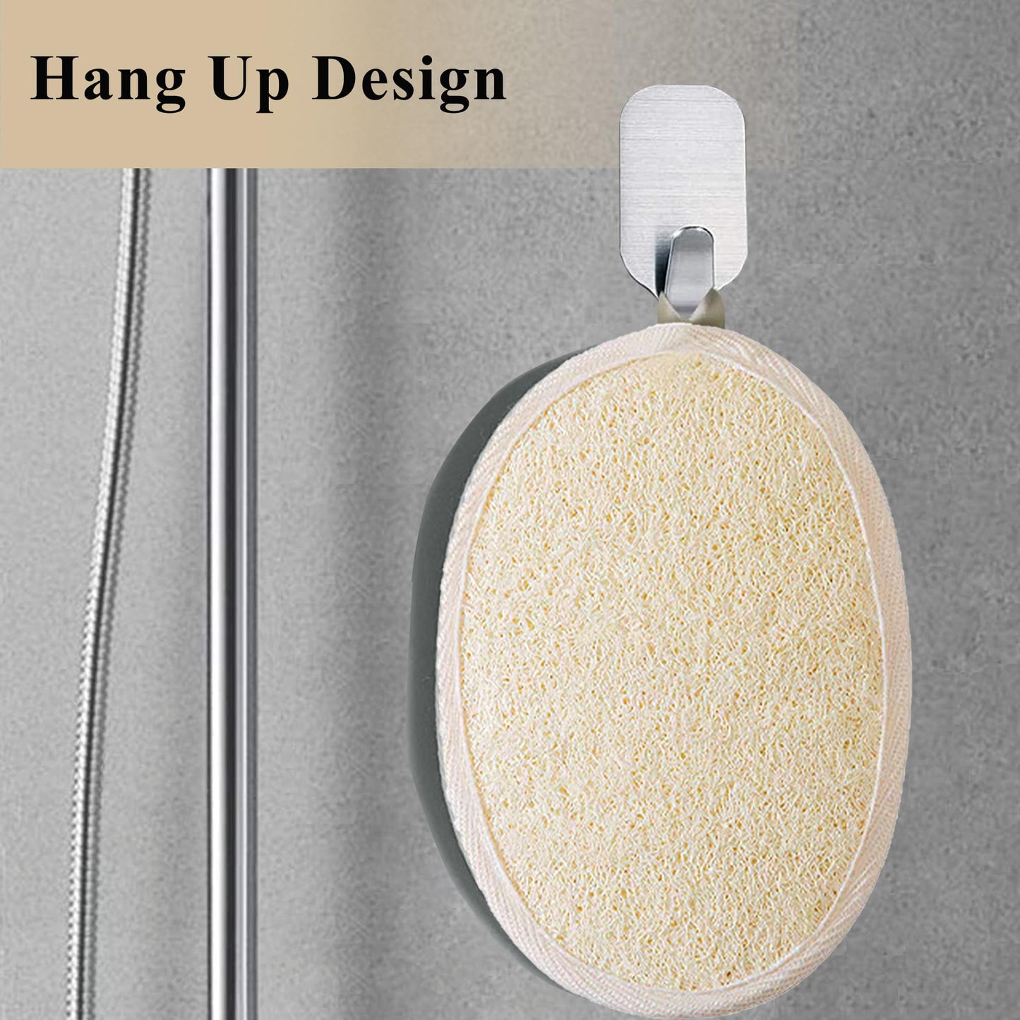 [Pack of 6] Loofah Sponge Pads Natural Organic Bath Luffa Sponges Pads Natural Bath Shower Loofah Body Scrubber Sponges for Exfoliating Your Skin Beauty & Personal Care METLUCK