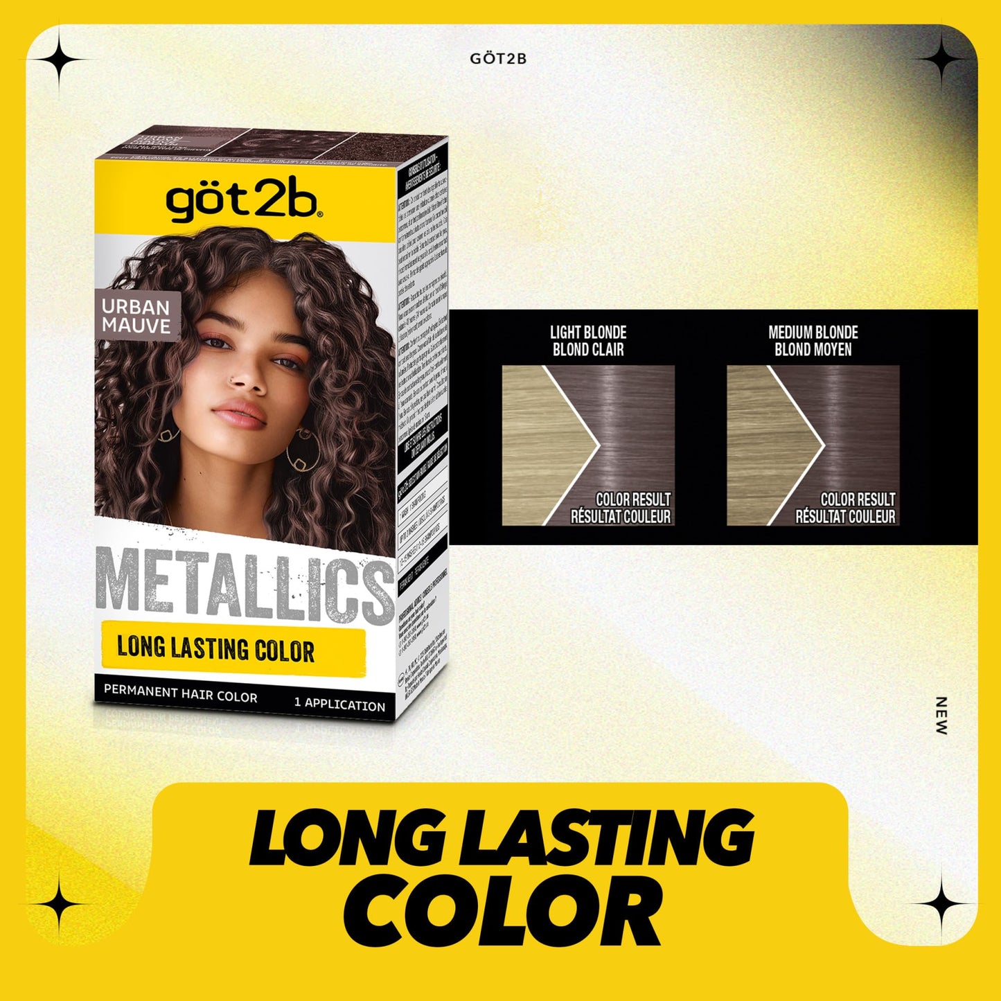Schwarzkopf Got2b Metallics Permanent Hair Color, M83 Urban Mauve Beauty & Personal Care Got2B
