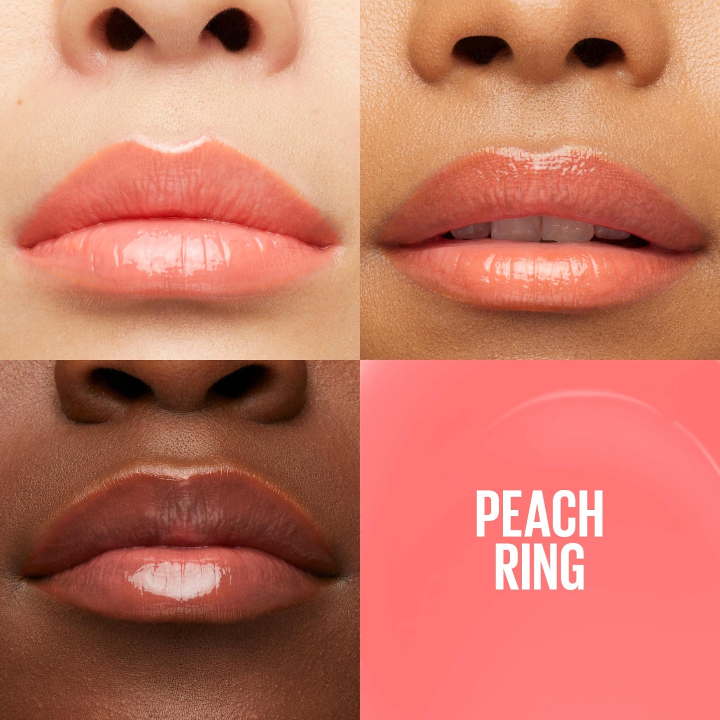 MAYBELLINE New York Lifter Gloss Hydrating Lip Gloss with Hyaluronic Acid, Peach Ring, Sheer Peach, 1 Count Beauty & Personal Care MAYBELLINE