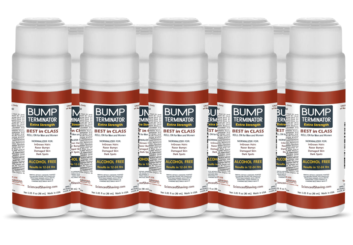 Bump Terminator Extra Strength Razor Bumps & Ingrown Hair Treatment, Back Of Head Bumps Remover Unisex - Roll On Beauty and Personal Care BREEJ