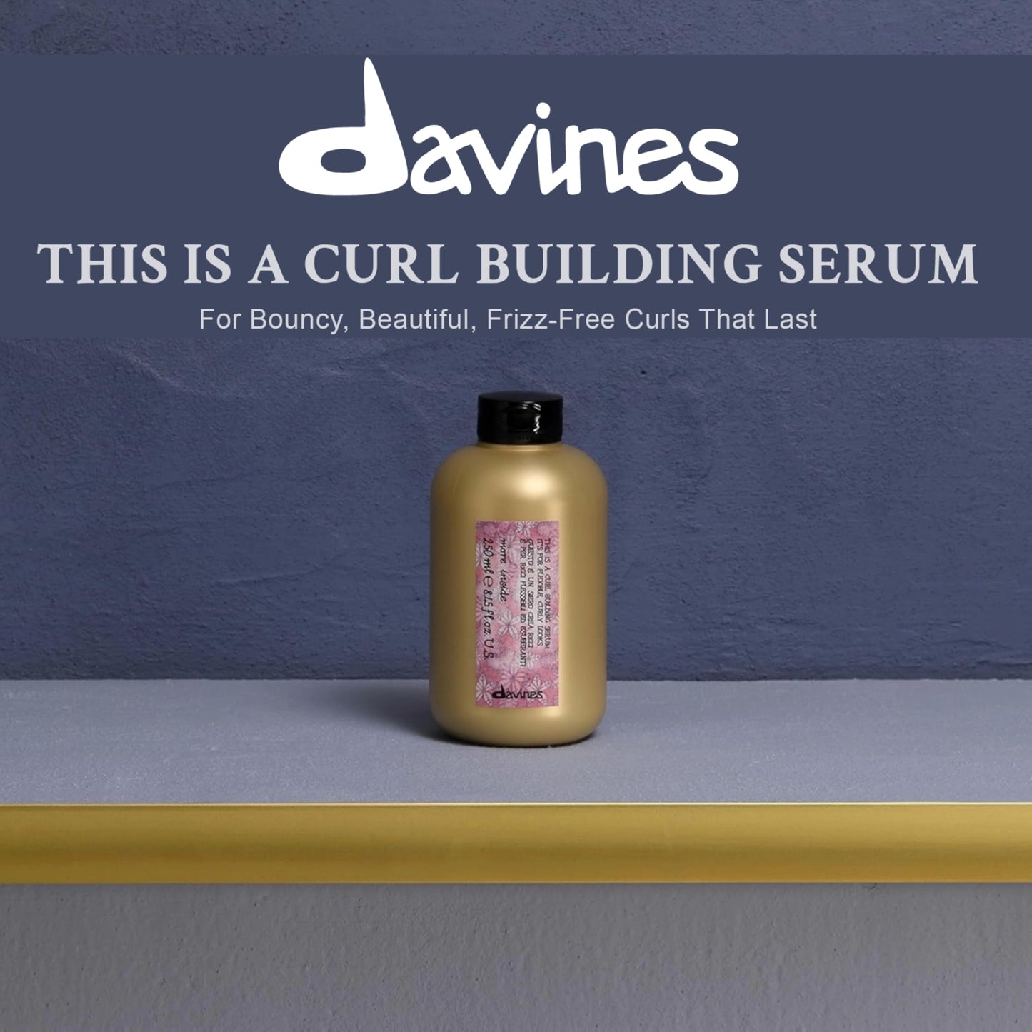 Davines This Is A Curl Building Serum, Medium Hold Curl Definition & Elasticity - Enhances Curls, Blocks Frizz & Adds Shine without Weighing Down Beauty and Personal Care Davines