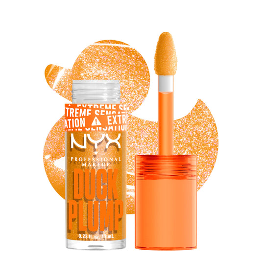 NYX PROFESSIONAL MAKEUP Duck Plump High Pigment Lip Gloss, Lip Plumper Gloss with Spicy Ginger - Flippin Slime Beauty & Personal Care NYX PROFESSIONAL MAKEUP