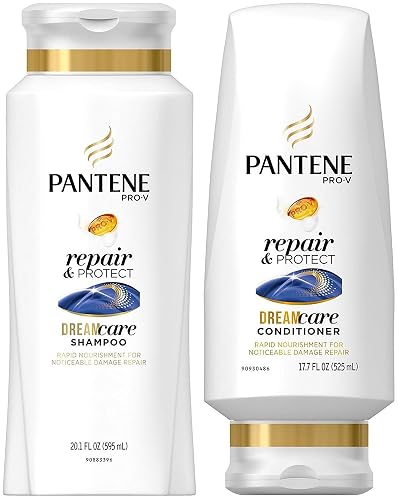 Pantene Pro-V Haircare - Repair & Protect - Dreamcare Shampoo (20.1 FL OZ) & Conditioner (17.7 FL OZ) Set - One Set Beauty & Personal Care Pantene
