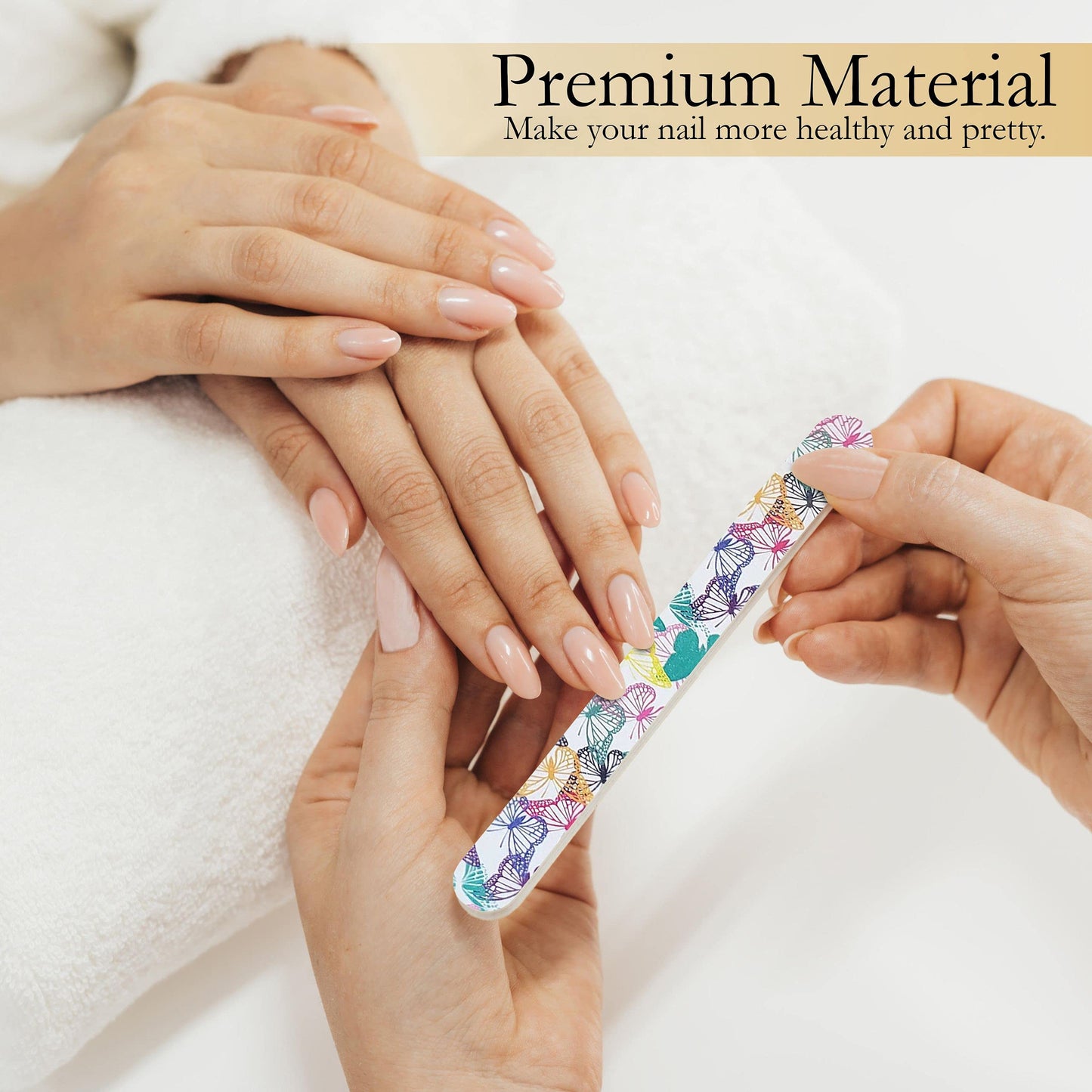 P2P Nails Colorful Nail File Strips - Double Sided Filers for Shaping and Smoothing Toenails and Fingernails - Manicure and Pedicure Nail Buffers - 12 Beauty & Personal Care P2P Nails