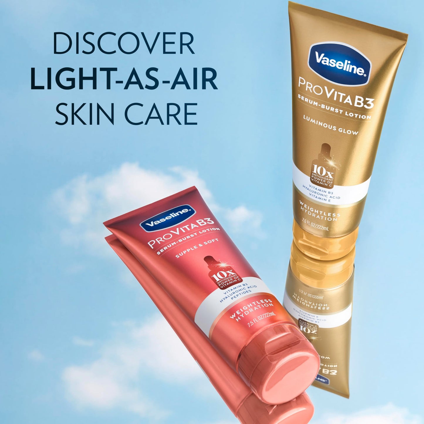 Vaseline Pro VitaB3 Serum Burst Lotion Supple & Soft Healthy, Hydrated Skin, Lightweight 10x Antioxidant Power of Vitamin C with Vitamin B3 Beauty & Personal Care Vaseline