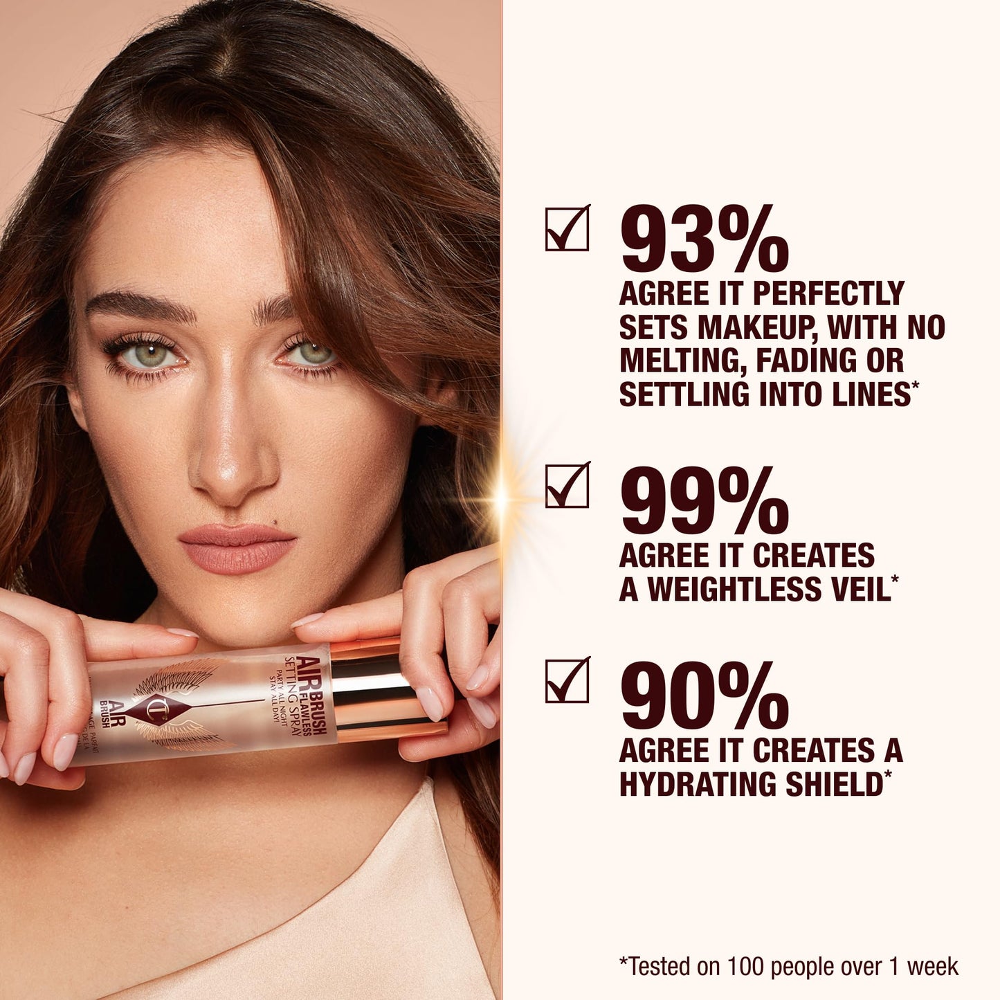 Charlotte Tilbury Airbrush Flawless Setting Spray - Ultra-Fine Hydrating Mist to Prime & Set Makeup Up to 16Hr - Soothes and Blurs Skin, Waterproof Beauty and Personal Care Charlotte Tilbury