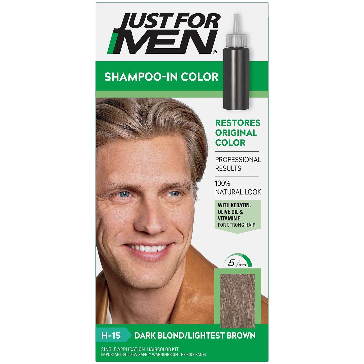 JUST FOR MEN Hair Color H-15 Dark Blond 1 Each (Pack of 10) Beauty & Personal Care Just for Men