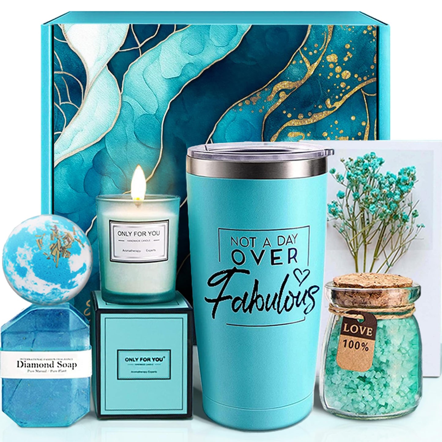 MHSMHL Birthday & Holiday Spa Gift Basket for Women – Self-Care Gifts for Mom, Sister, Wife, Friend, Teacher, Nurse & Coworker Beauty & Personal Care MHSMHL