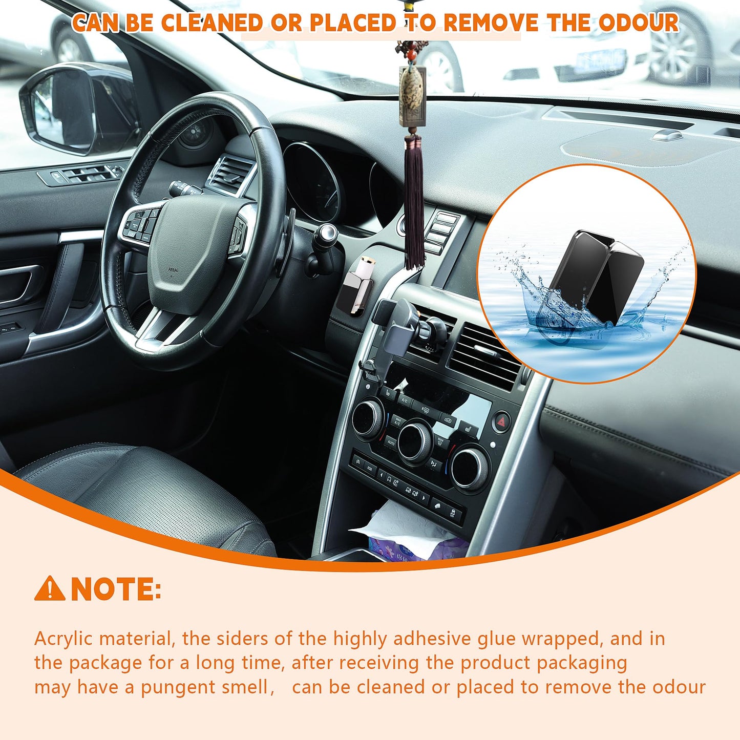 Likesing Car Chapstick Holder, Acrylic Black Car Chap Upright Lip Balm Holder, Work Computer Side Lipstick Organizer Case Accessories Mount for Women Beauty and Personal Care Likesing