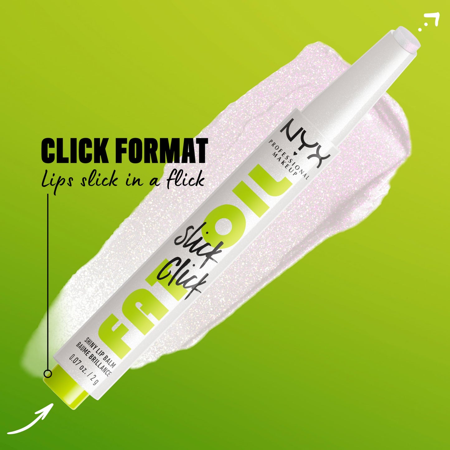 NYX PROFESSIONAL MAKEUP Fat Oil Slick Click, Lightweight, Buildable, Pigmented Vegan Lip Balm - Main Character Beauty and Personal Care NYX PROFESSIONAL MAKEUP