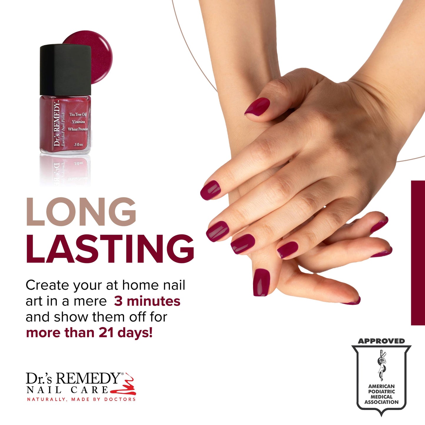 Dr’s Remedy Enriched Nail Polish: Non Toxic, All Natural, and Organic - Doctor Formulated: Strengthens, Restores, Heals, and Protects '24-Free' Beauty & Personal Care Dr.'s Remedy