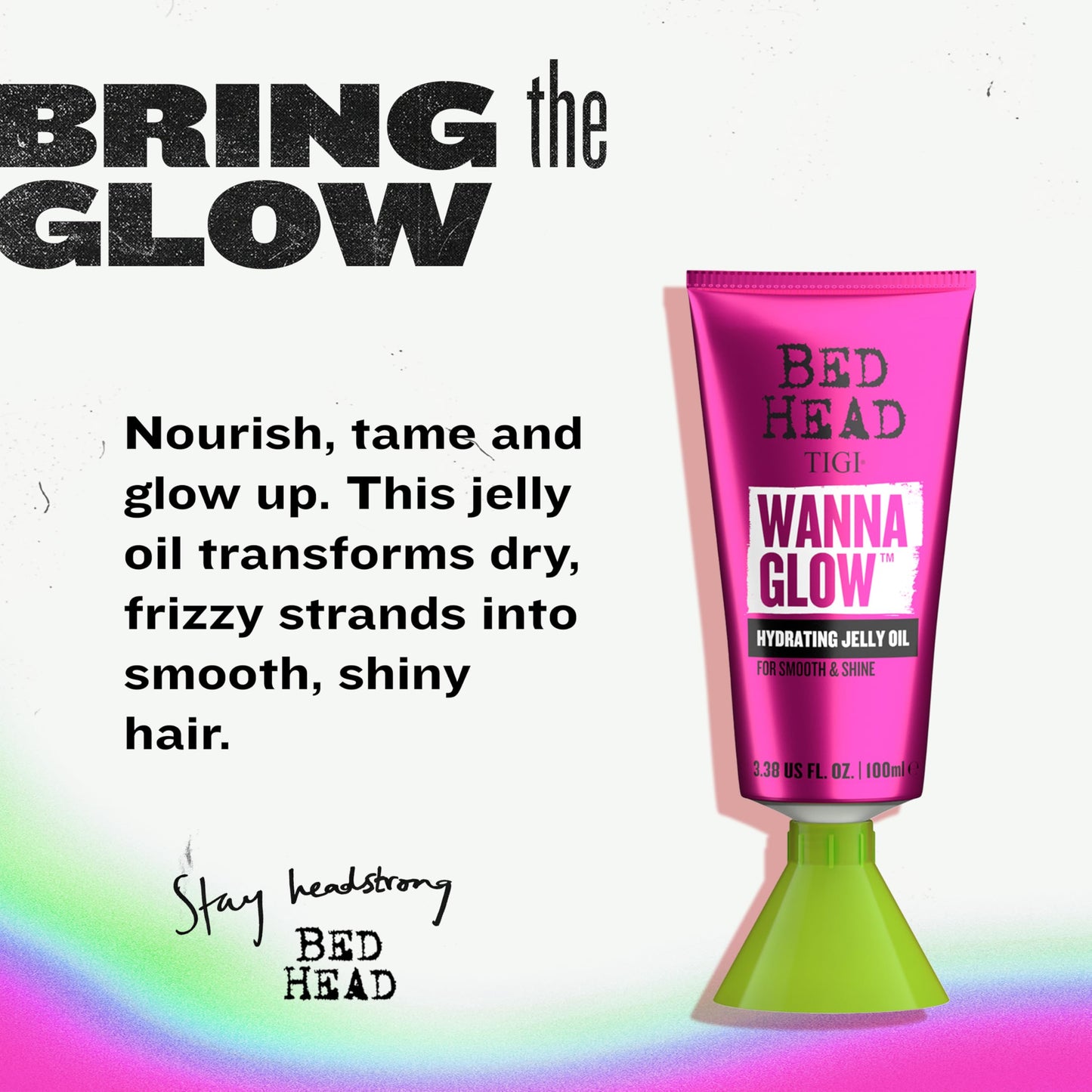 TIGI Bed Head by TIGI Wanna Glow Hydrating Jelly Oil for Shiny Smooth Hair 3.38 fl oz Beauty & Personal Care TIGI