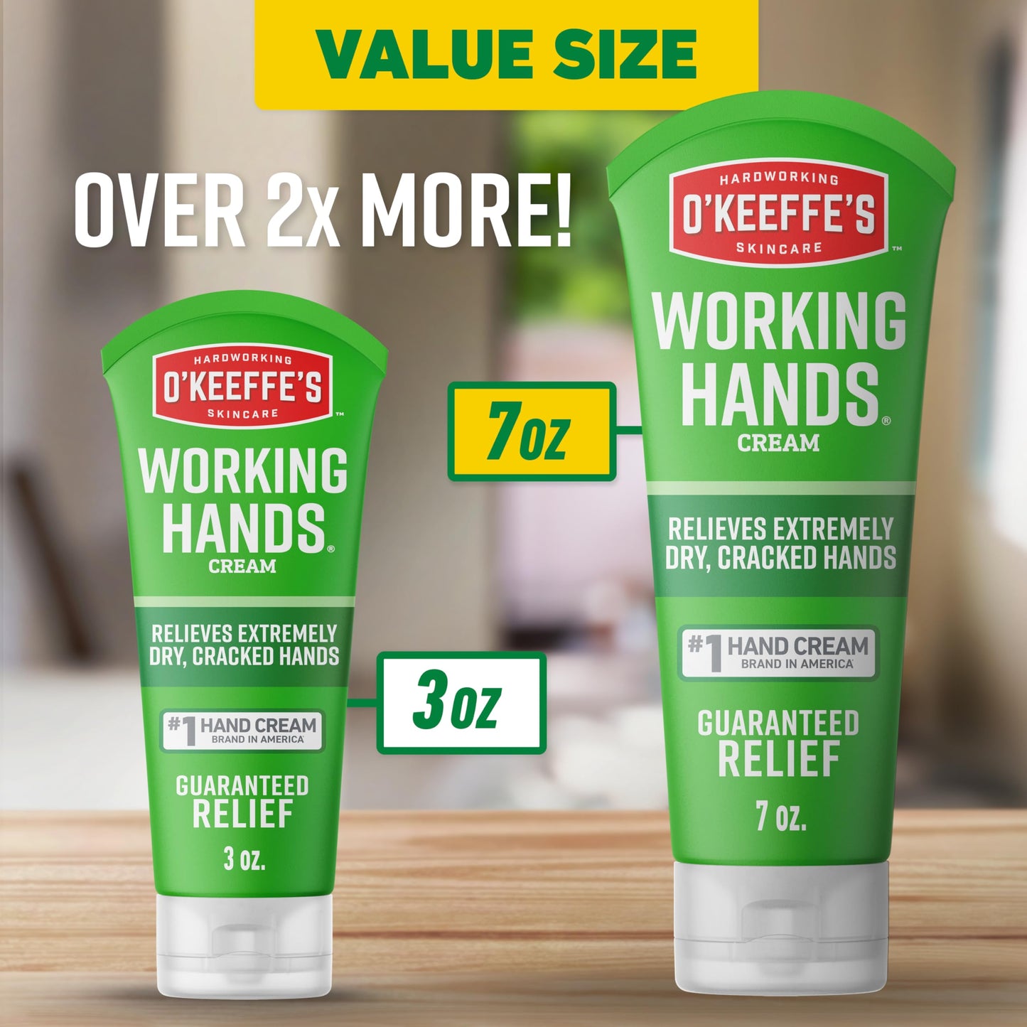 O'Keeffe's Working Hands Hand Cream for Extreme Dryness - 7 oz Tube (1 Pack) - Repairing Skincare for Cracked, Dry Hands Beauty & Personal Care O'Keeffe's