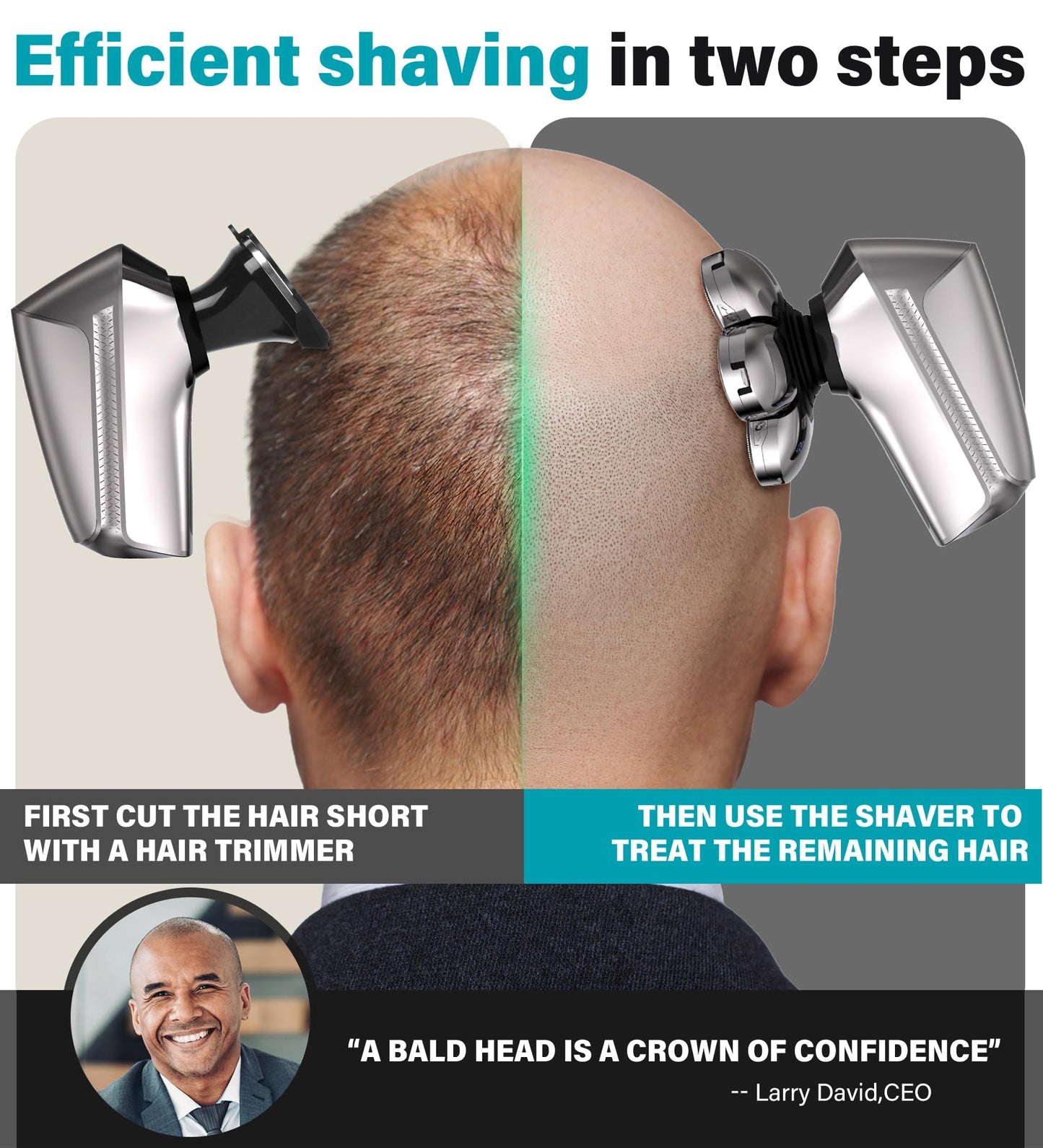 Gisaae Head Shavers for Bald Men, Upgraded 7D Electric Razor, Cordless Rechargeable, Ipx7 100% Waterproof, Dry & Wet Bald Head Shaver, Beard Grooming Beauty and Personal Care Gisaae