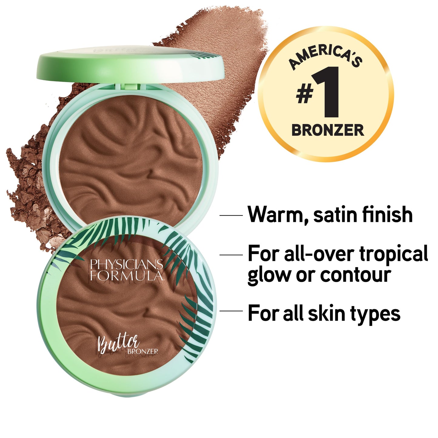 Physicians Formula Murumuru Butter Bronzer, Moisturizing, Nourishing Murumuru Butter for Silky Glow, Dermatologist Tested, Hypoallergenic, Vegan Beauty & Personal Care Physicians Formula