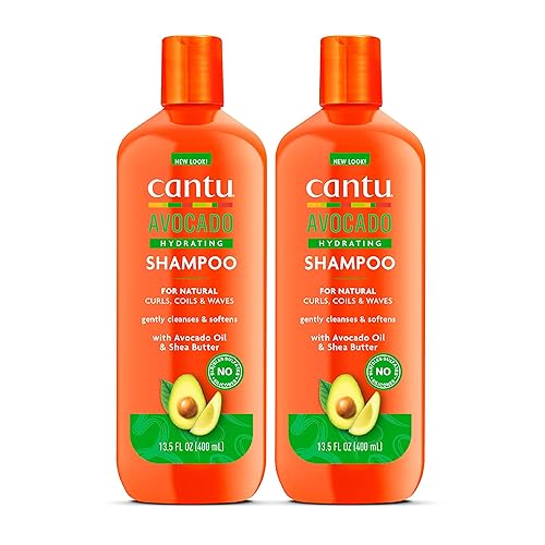 Cantu Avocado Hydrating Sulfate-free Shampoo with Pure Shea Butter, 13.5 oz (Pack of 2) Beauty & Personal Care Cantu
