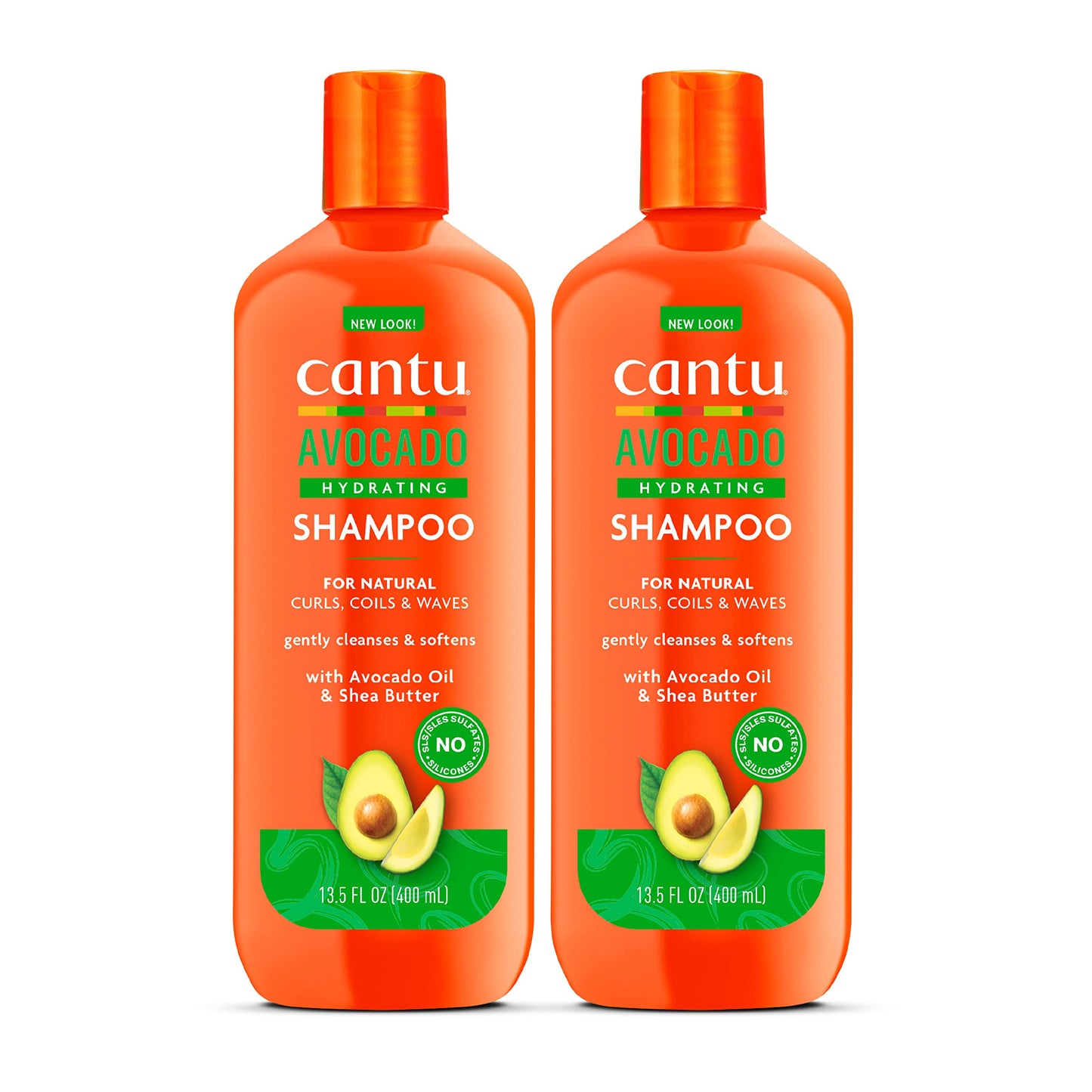 Cantu Avocado Hydrating Sulfate-free Shampoo with Pure Shea Butter, 13.5 oz (Pack of 2) Beauty & Personal Care Cantu
