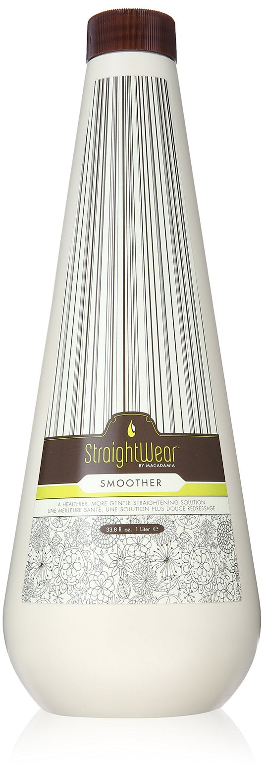 Macadamia Oil Natural Oil Straightwear Smoother Straightening Solution for Unisex - 33.8 oz Smoother Beauty & Personal Care Macadamia Natural Oil
